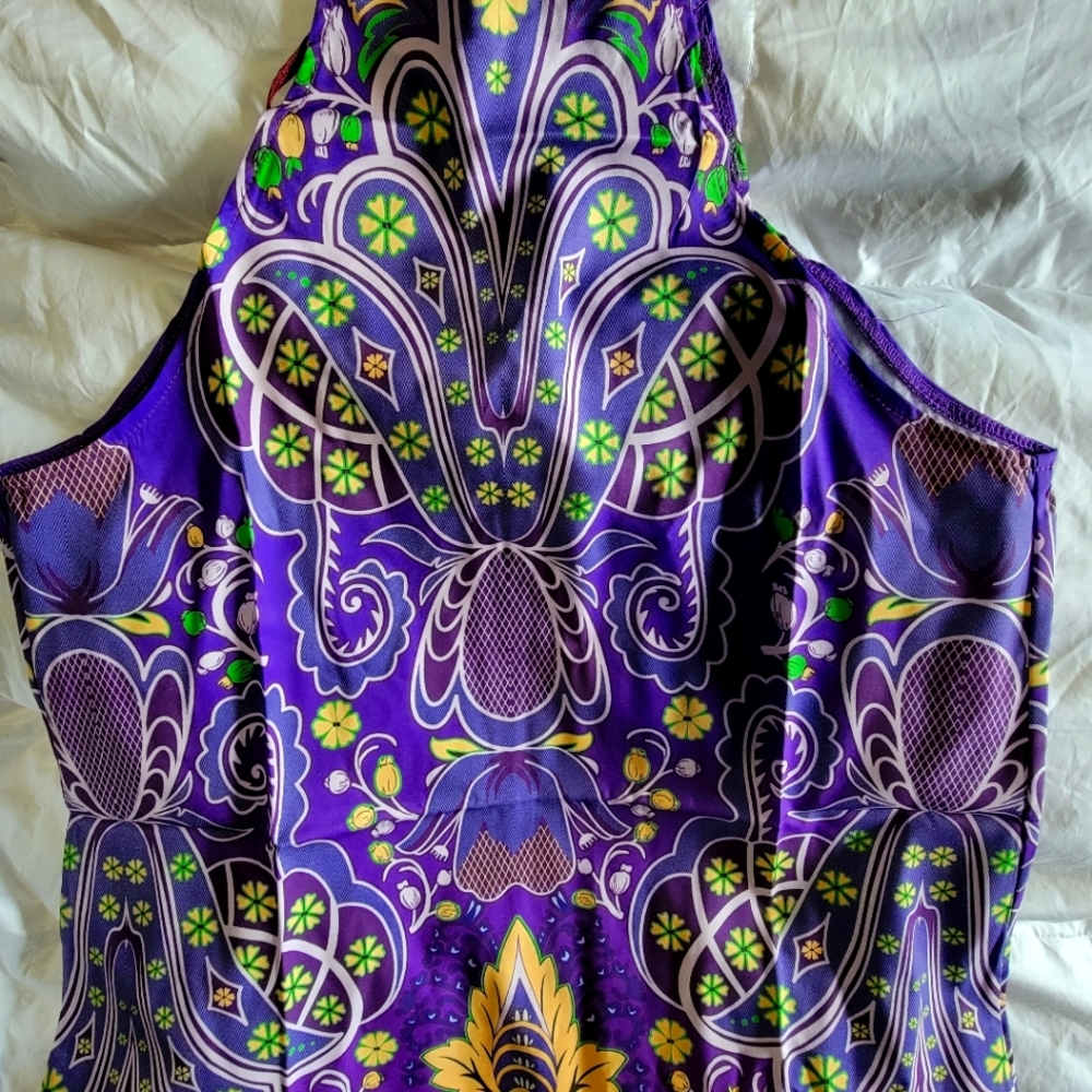 Dressy printed tank top, size small